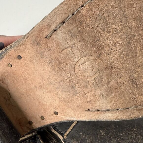 Circle G by Corral Distressed Western Bootie Harness Concho Buckle Cowgirl Sz 9M - Picture 7 of 12